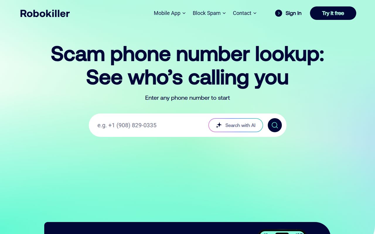Concord phone codes RoboKiller scam number lookup